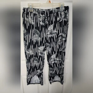 Tahari Womens Capri Wrap Front Pants